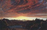 Frederic E.Church Twilight,a Sketch oil painting